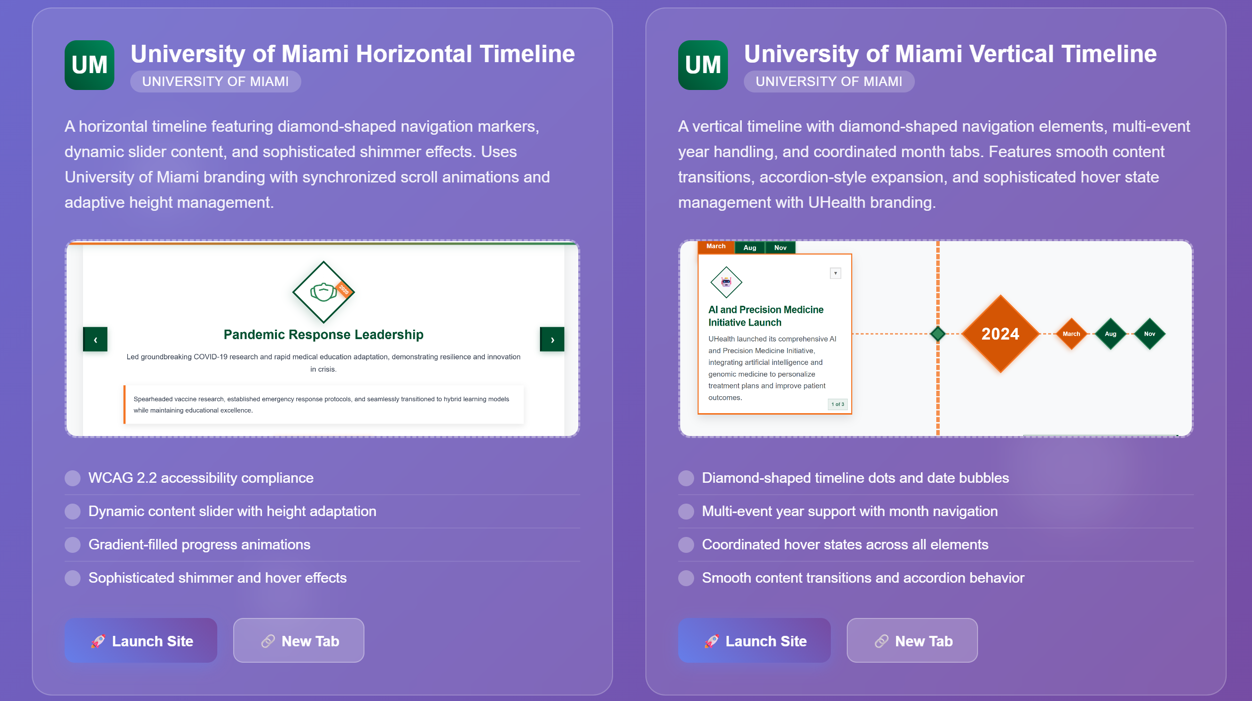 Timeline Porfolio Project Preview